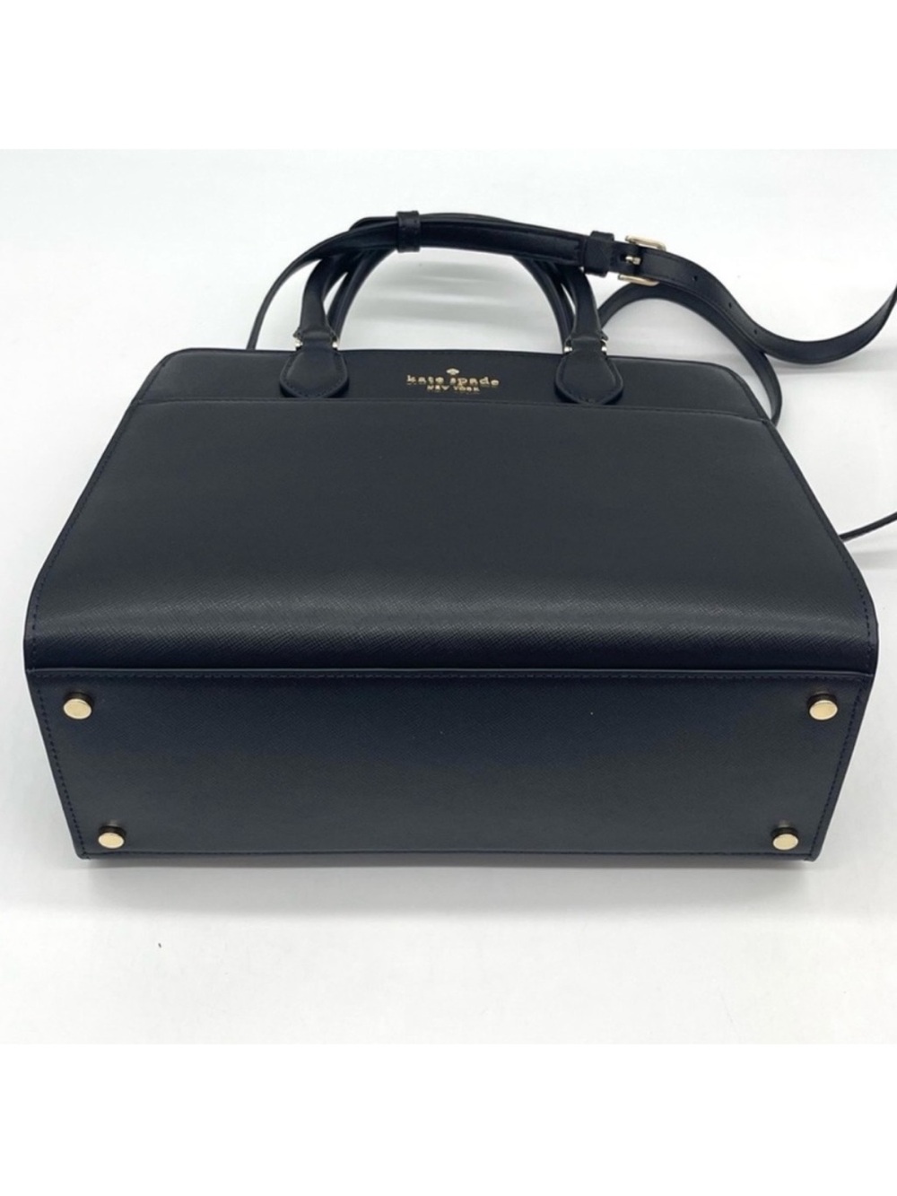 Kate Spade Classic Black Medium Satchel Crossbody - Picture 6 of 11